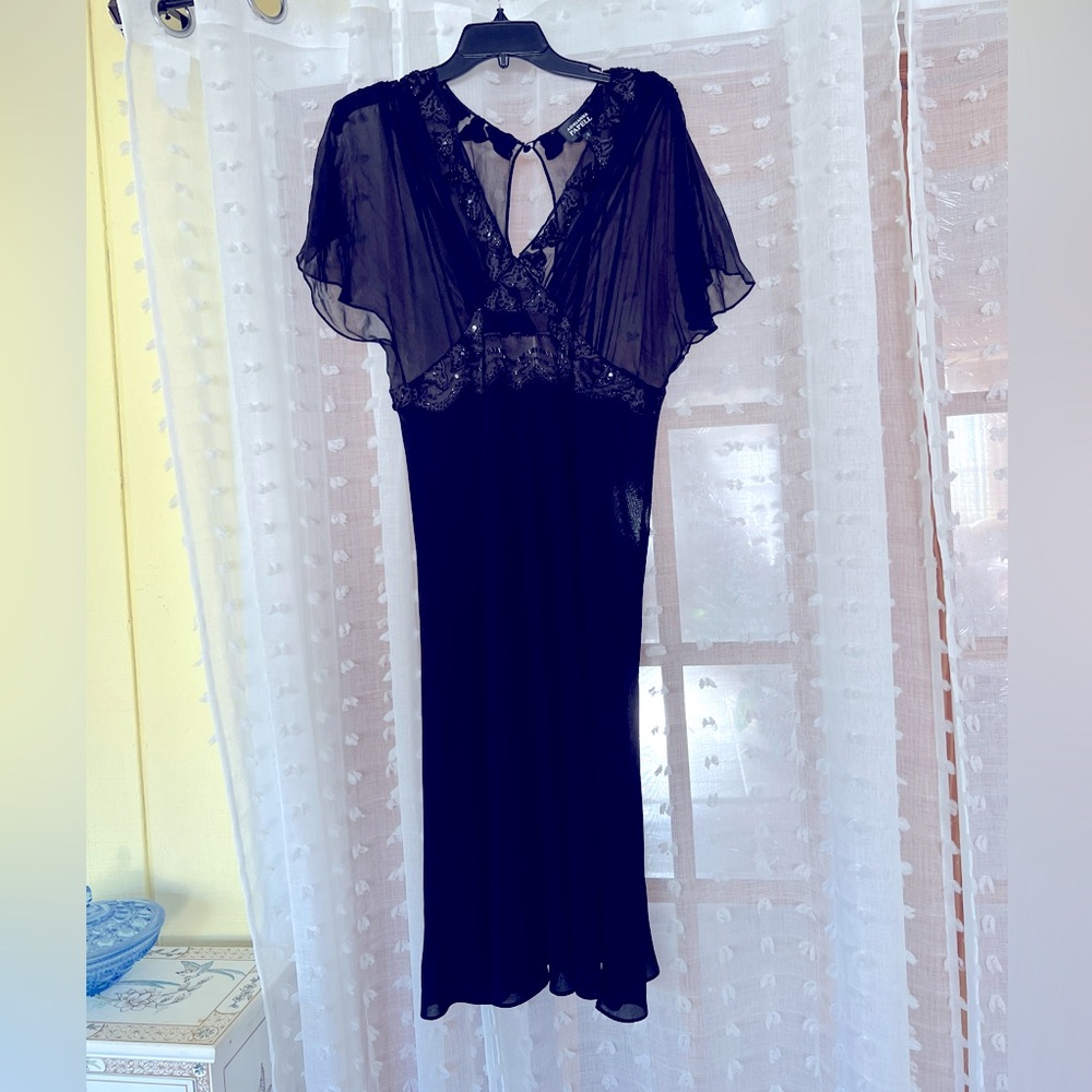 Vintage beaded little black dress